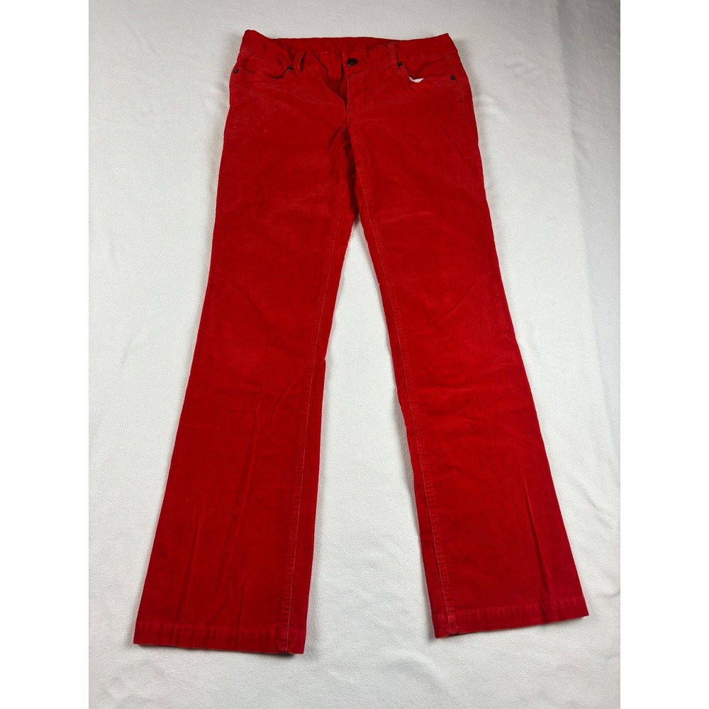 J.Crew Red Corduroy Pants Favorite Fit‎ Bootcut Stretch Cotton 6R